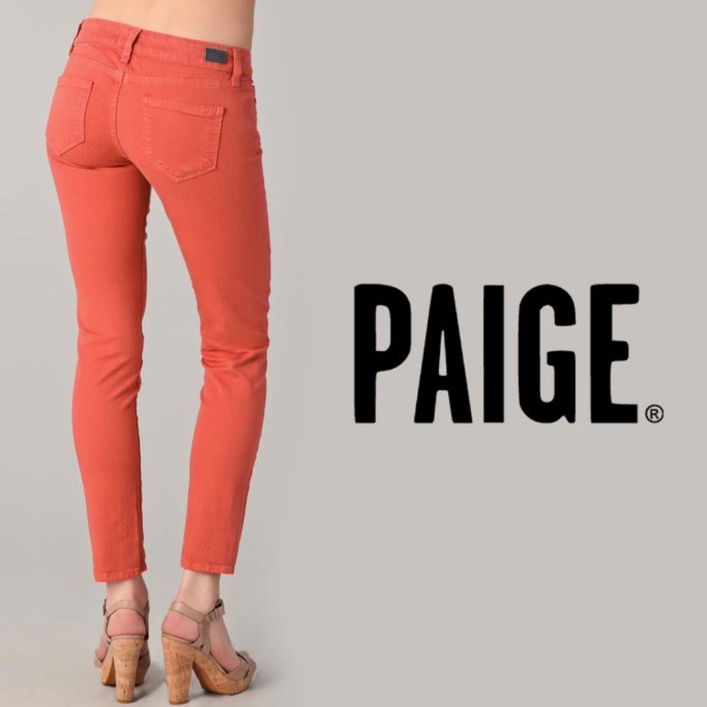 PAIGE Mid Rise Ankle Skinny "Skyline Peg" Jeans